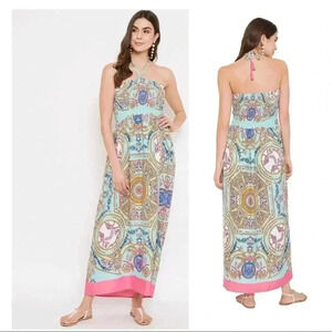 🆕Gippsy Blu Bohemian Multi Print Multicolor Maxi Tube Dress 2X🆕